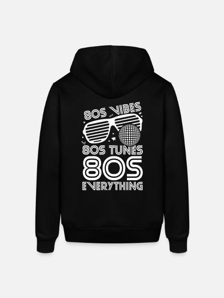 80s Vibes Melodies Everything - Stanley/Stella SOUNDER Unisex Hoodie - black