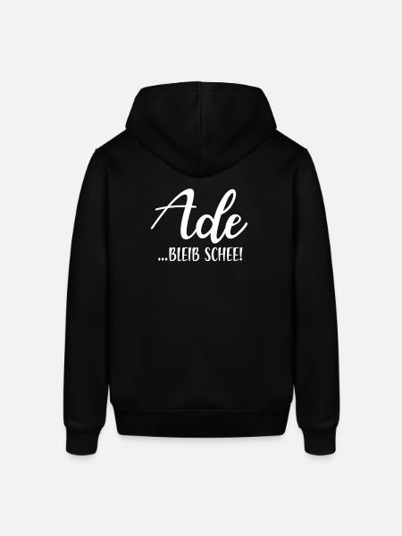 Ade bleib schee! - Stanley/Stella Unisex Hoodie SOUNDER - Schwarz