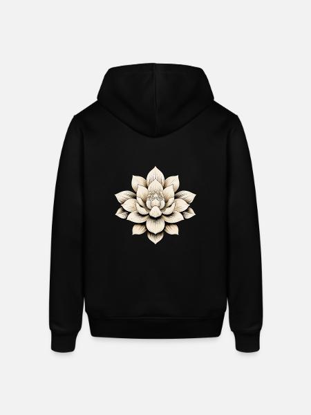 Lotus Blossom - Stanley/Stella SOUNDER Unisex Hoodie - black
