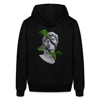 Statue verte - Sweat à capuche SOUNDER Stanley/Stella Unisexe - noir - Dos - Alina (178cm)
