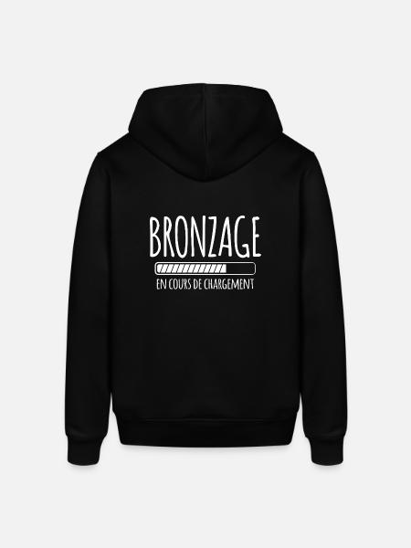 Tan Loading, Summer, Vacation, French - Stanley/Stella SOUNDER Unisex Hoodie - black