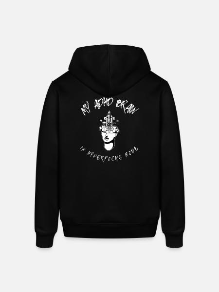 ADHS-Gehirn im Hyperfokus-Modus lustiger Tech-Nerd - Stanley/Stella Unisex Hoodie SOUNDER - Schwarz