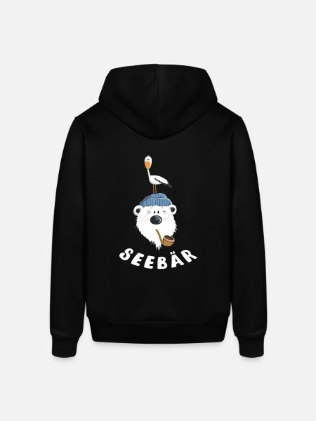 Süßer Seebär - Stanley/Stella Unisex Hoodie SOUNDER - Schwarz