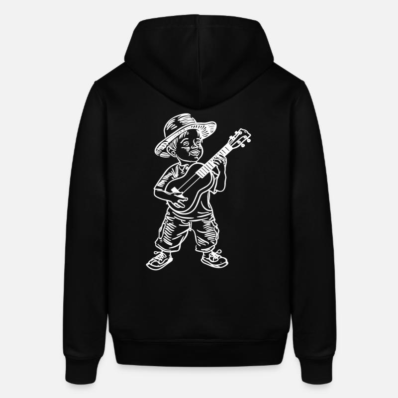 Ukulélé garçon dessin - Sweat à capuche SOUNDER Stanley/Stella Unisexe - noir