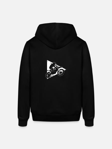 Cross Motorcycle - Stanley/Stella SOUNDER Unisex Hoodie - black