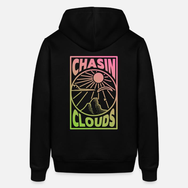 Chasin Clouds Paragliding Gradient - Stanley/Stella SOUNDER Unisex Hoodie - black