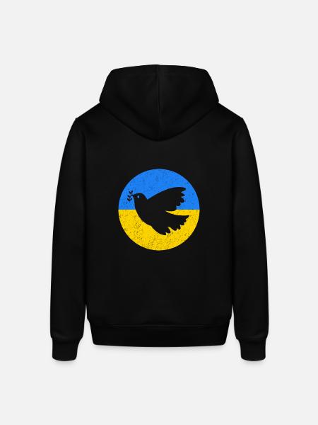 Dove of Peace Ukraine - Stanley/Stella SOUNDER Unisex Hoodie - black