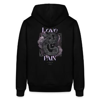 Love Pain Snake - Stanley/Stella Unisex Hoodie SOUNDER - Schwarz - Hinten - Alina (178cm)