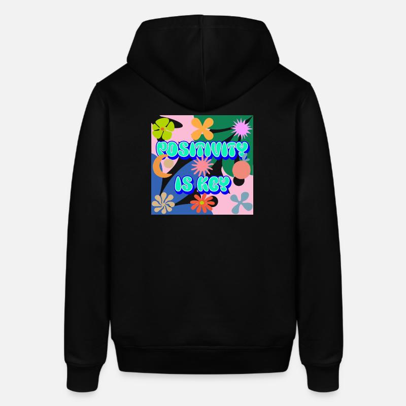 La positivité est la clé - Sweat à capuche SOUNDER Stanley/Stella Unisexe - noir