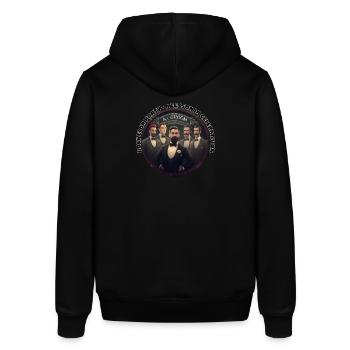 Junggesellenabschied - Eine Lektion in Sachen Feiern. Lehrer - Stanley/Stella Unisex Hoodie SOUNDER - Schwarz - Hinten - Alina (178cm)