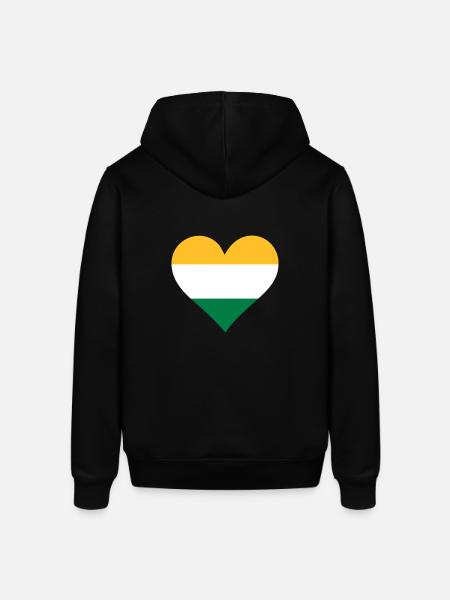 A heart for India - Stanley/Stella SOUNDER Unisex Hoodie - black