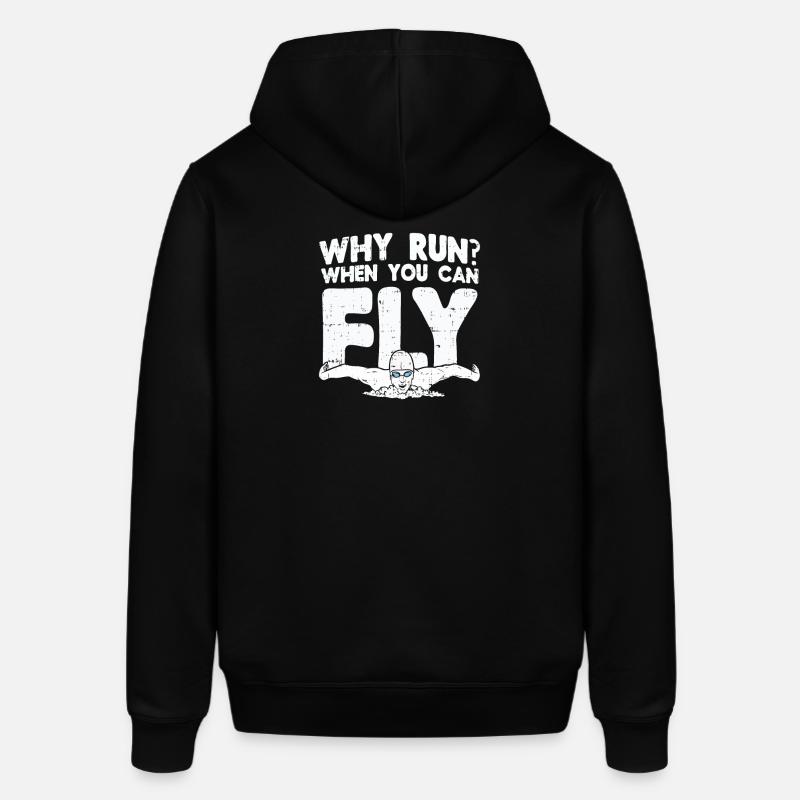 Cadeau de nageur de natation - Sweat à capuche SOUNDER Stanley/Stella Unisexe - noir
