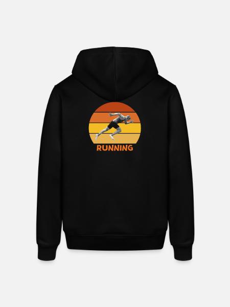 athletics, sprint, running - Stanley/Stella SOUNDER Unisex Hoodie - black
