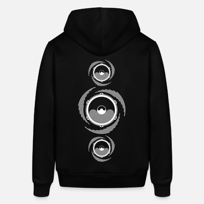 Spirale Son Haut-parleur basse - Sweat à capuche SOUNDER Stanley/Stella Unisexe - noir