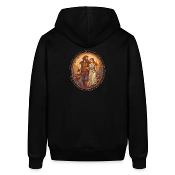 Lord et lady honemoon fraîchement liés - Sweat à capuche SOUNDER Stanley/Stella Unisexe - noir - Dos - Alina (178cm)
