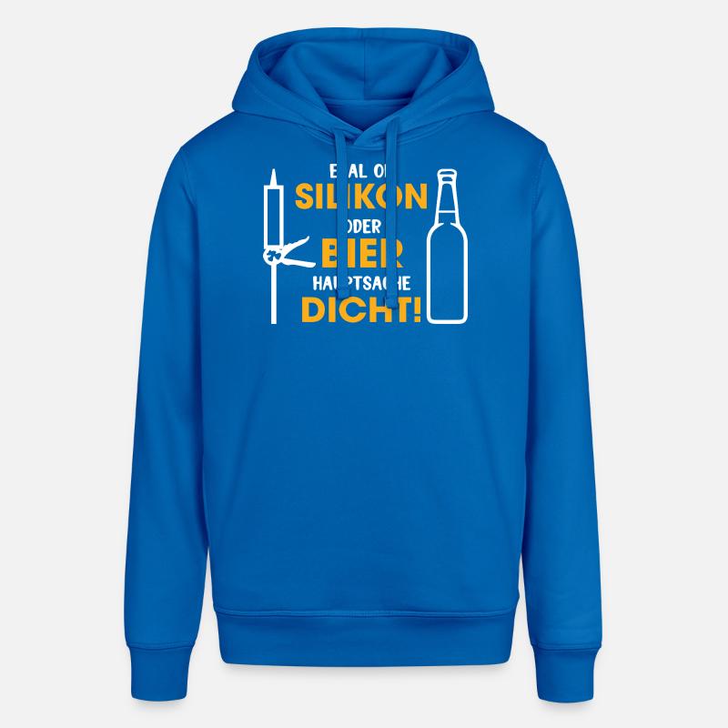 Silikon oder Bier – Hauptsache dicht - Stanley/Stella Unisex Hoodie SOUNDER - Königsblau