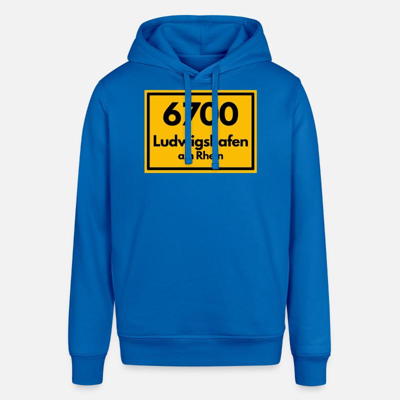 OLD POSTCODE POSTCODE RETRO 6700 LUDWIGSHAFEN - Stanley/Stella SOUNDER Unisex Hoodie - royal blue