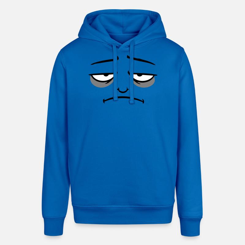Grumpy sad disappointed face funny - Stanley/Stella SOUNDER Unisex Hoodie - royal blue