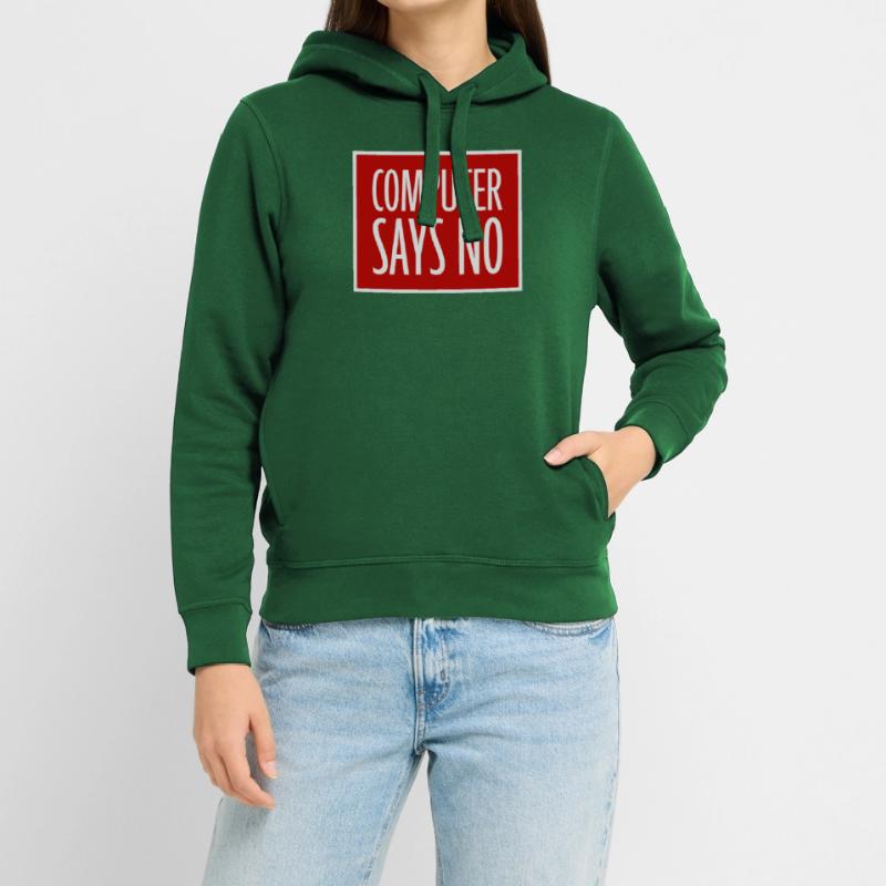 Computer Says No Funny Programmer Nerd Technique Stanley/Stella SOUNDER Unisex Hoodie