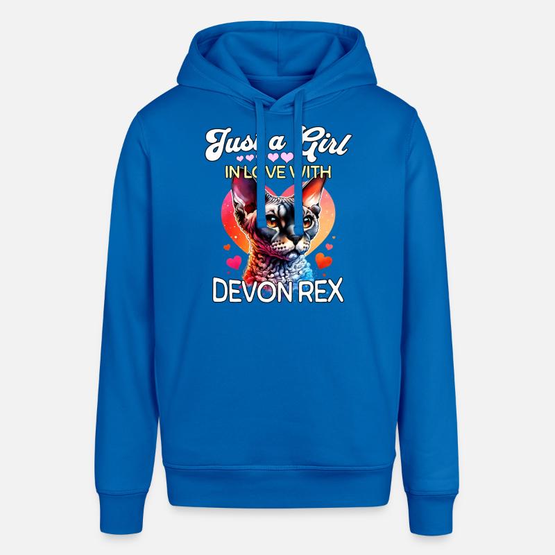 Devon Rex Mädchen - Stanley/Stella Unisex Hoodie SOUNDER - Königsblau