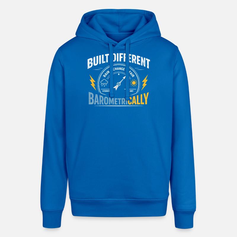 Différences barométriques | Météorologie - Sweat à capuche SOUNDER Stanley/Stella Unisexe - bleu roi