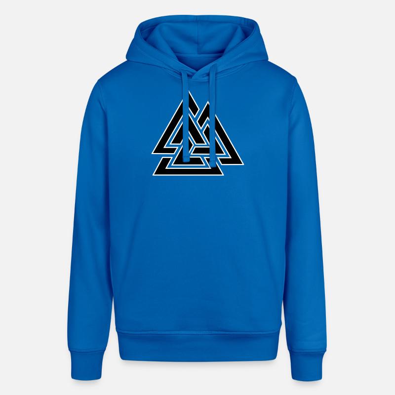 Triangular intertwined pattern - Stanley/Stella SOUNDER Unisex Hoodie - royal blue