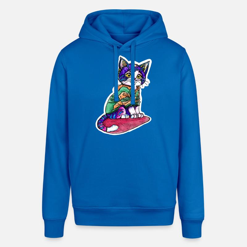 Chat en pull vert - Sweat à capuche SOUNDER Stanley/Stella Unisexe - bleu roi
