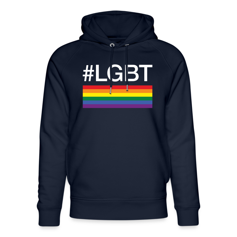 #LGBT hashtag + flag - h - Stanley & Stella unisex hoodie af økologisk bomuld