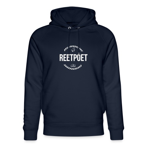 ReetPoet | Logo Weiß - Stanley/Stella Unisex Bio-Hoodie
