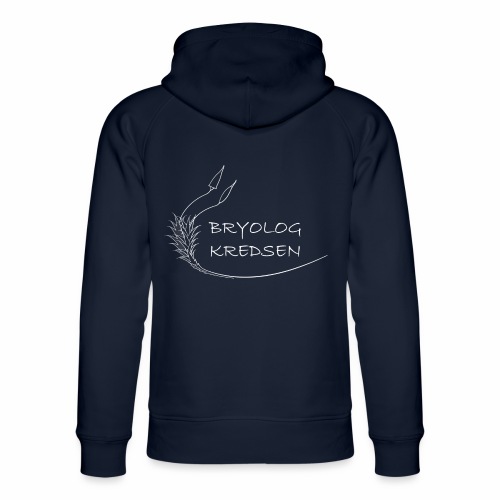 Bryologkredsen - hvidt logo - Stanley & Stella unisex hoodie af økologisk bomuld