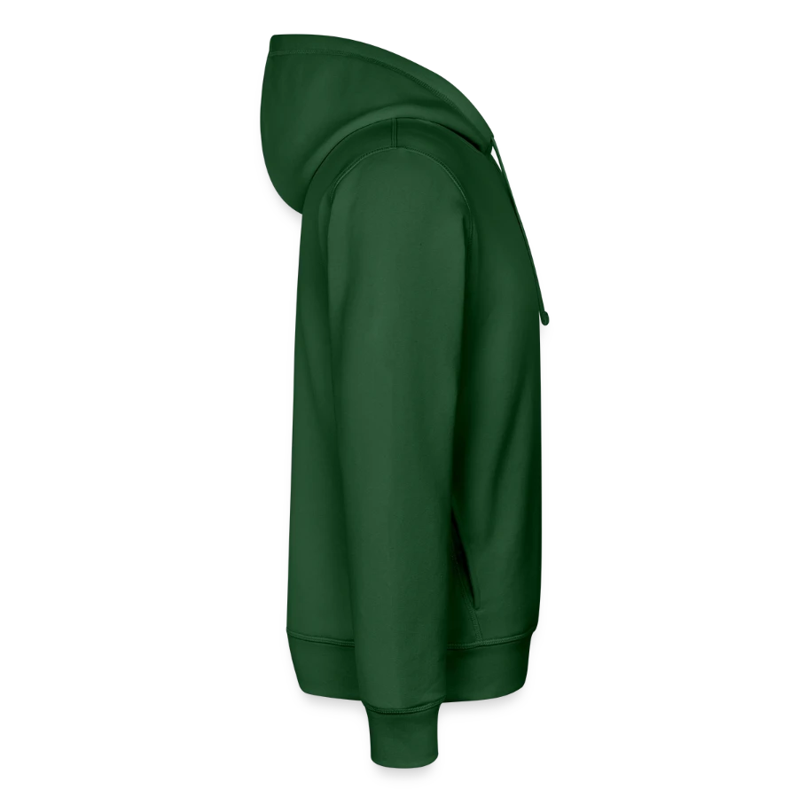 Rome badge on a stanley/stella sounder unisex hoodie, bottle green, right