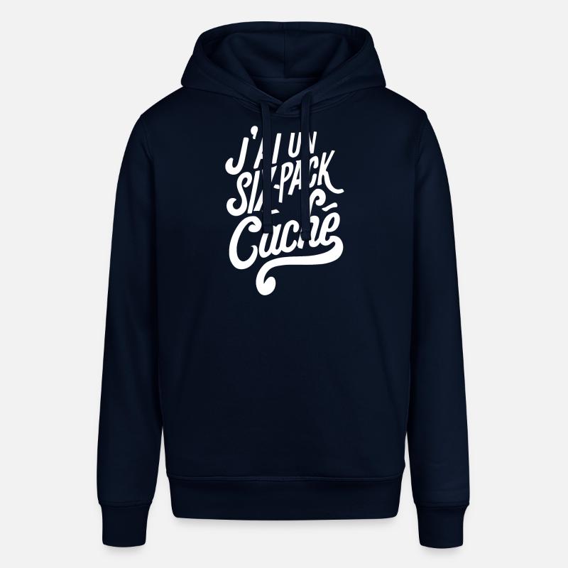 J'ai un six-pack caché - Sweat à capuche SOUNDER Stanley/Stella Unisexe - marine