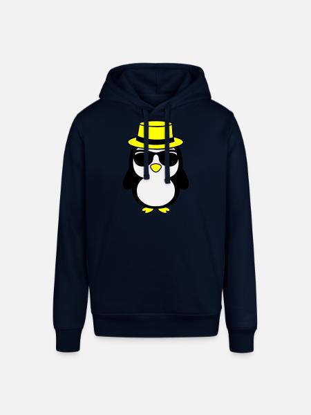 Cool Penguin 02 - Stanley/Stella SOUNDER Unisex Hoodie - navy
