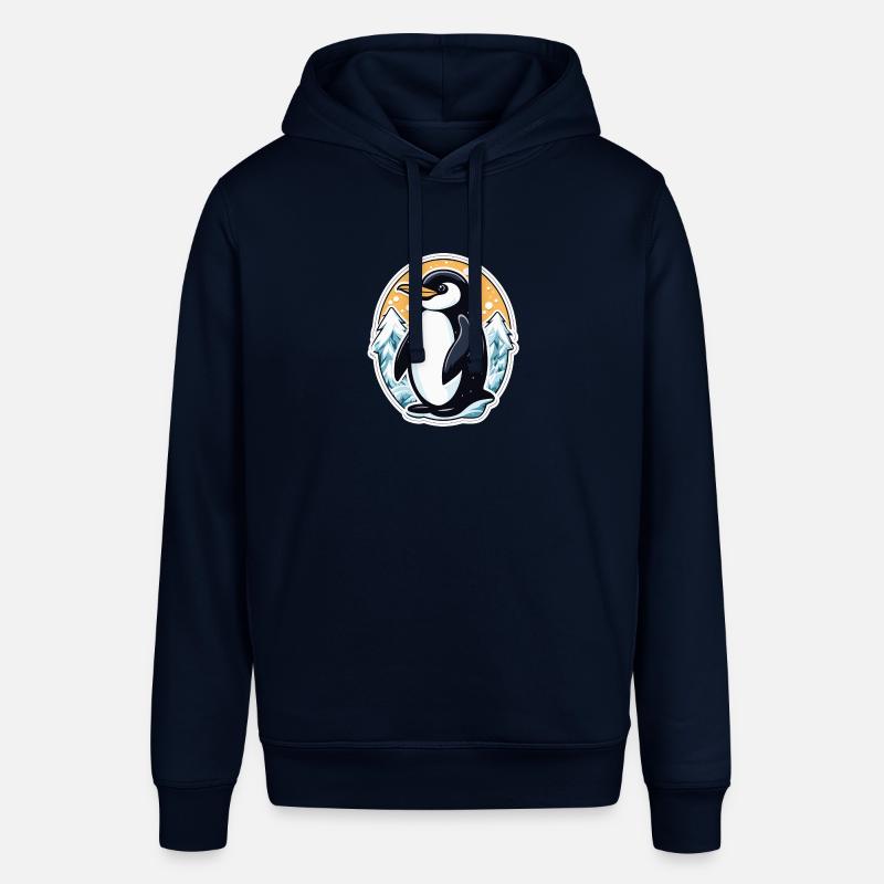 Illustration de Noël pingouin - Sweat à capuche SOUNDER Stanley/Stella Unisexe - marine