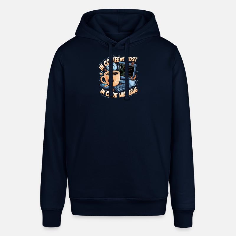 CoffeeCode Debug: In Code We Debug - Stanley/Stella SOUNDER Unisex Hoodie - navy