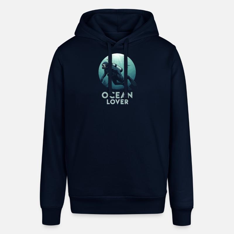 Plongeur amoureux de l’océan - Sweat à capuche SOUNDER Stanley/Stella Unisexe - marine