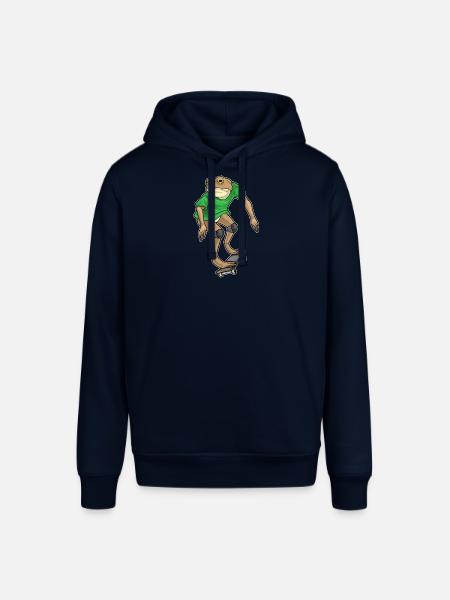 Frog Skater Skateboard - Stanley/Stella SOUNDER Unisex Hoodie - navy