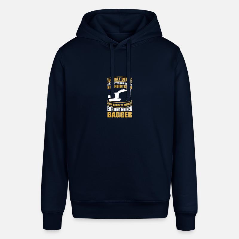 Krawatte Bagger Baggerführer Baggerfahrer - Stanley/Stella Unisex Hoodie SOUNDER - Navy