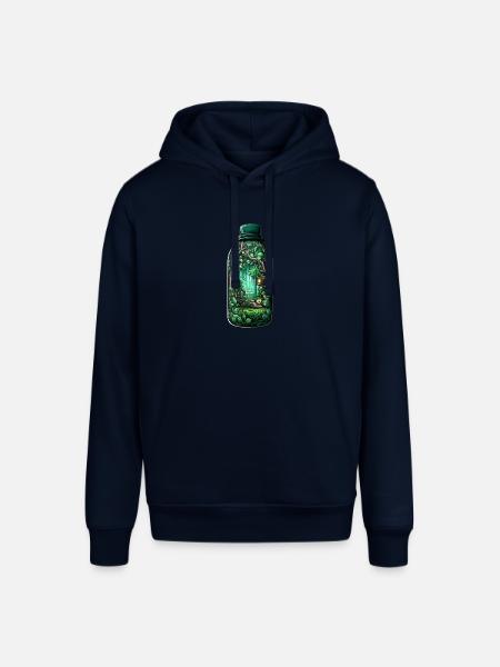 Jungle Bottle Drawing - Stanley/Stella SOUNDER Unisex Hoodie - navy