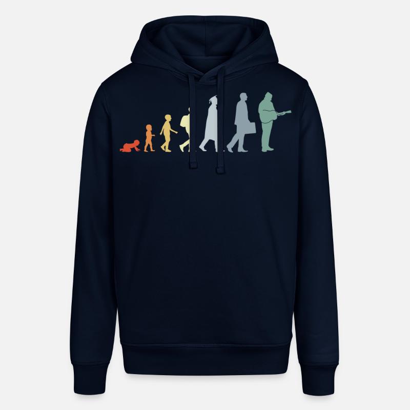 Évolution du guitariste - Sweat à capuche SOUNDER Stanley/Stella Unisexe - marine