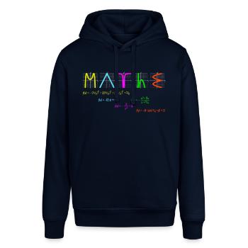 Mathe mit Funktionen bunt - Stanley/Stella Unisex Hoodie SOUNDER - Navy - Vorne - Alina (178cm) & Michal (187cm)