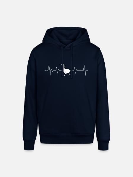 Gans mit Herzlinie - Stanley/Stella Unisex Hoodie SOUNDER - Navy