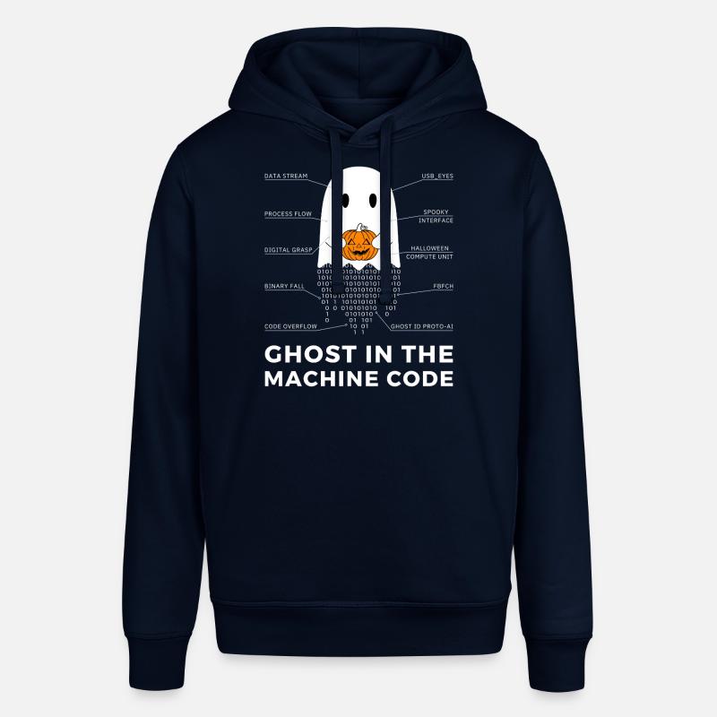 Funny Coder, Programmer Halloween T-Shirt - Stanley/Stella SOUNDER Unisex Hoodie - navy