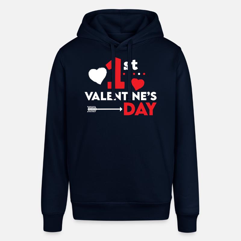 Saint Valentin 1ère Saint Valentin - Sweat à capuche SOUNDER Stanley/Stella Unisexe - marine