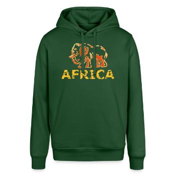 Africa - Stanley/Stella SOUNDER Unisex Hoodie - bottle green - Front - Alina (178cm) & Michal (187cm)