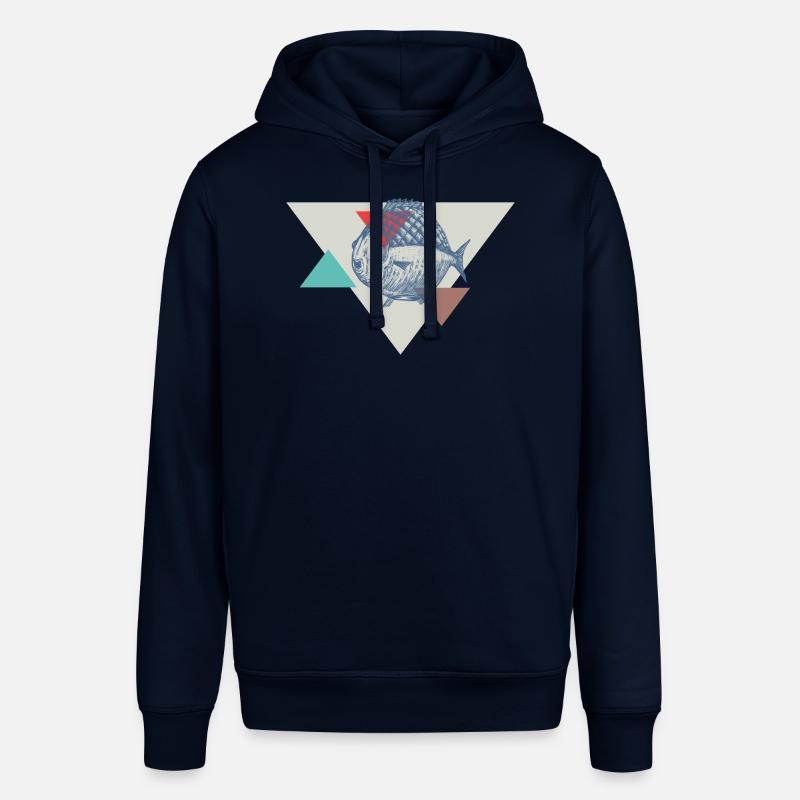 Conception de triangle de poisson - Sweat à capuche SOUNDER Stanley/Stella Unisexe - marine