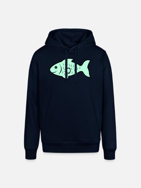fish1 - Stanley/Stella SOUNDER Unisex Hoodie - navy