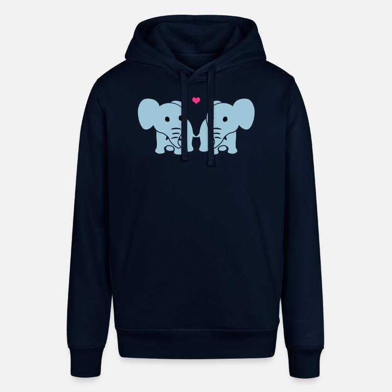 Les éléphants dans l'amour - Sweat à capuche SOUNDER Stanley/Stella Unisexe - marine
