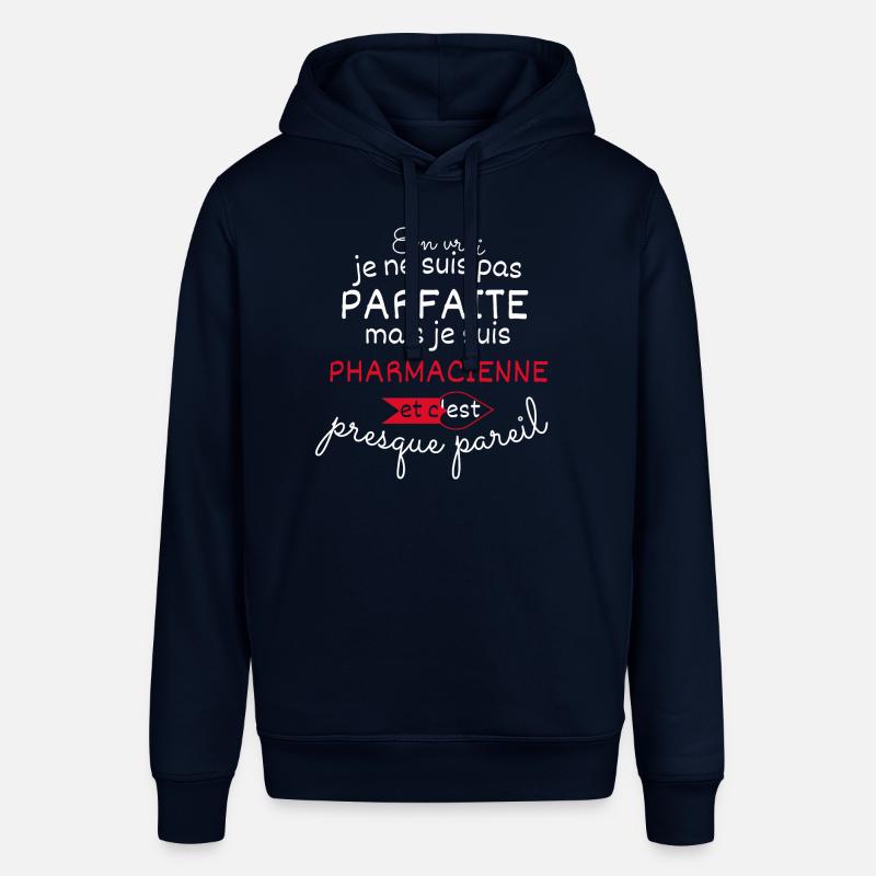 Pas parfaite mais Pharmacienne - Sweat à capuche SOUNDER Stanley/Stella Unisexe - marine
