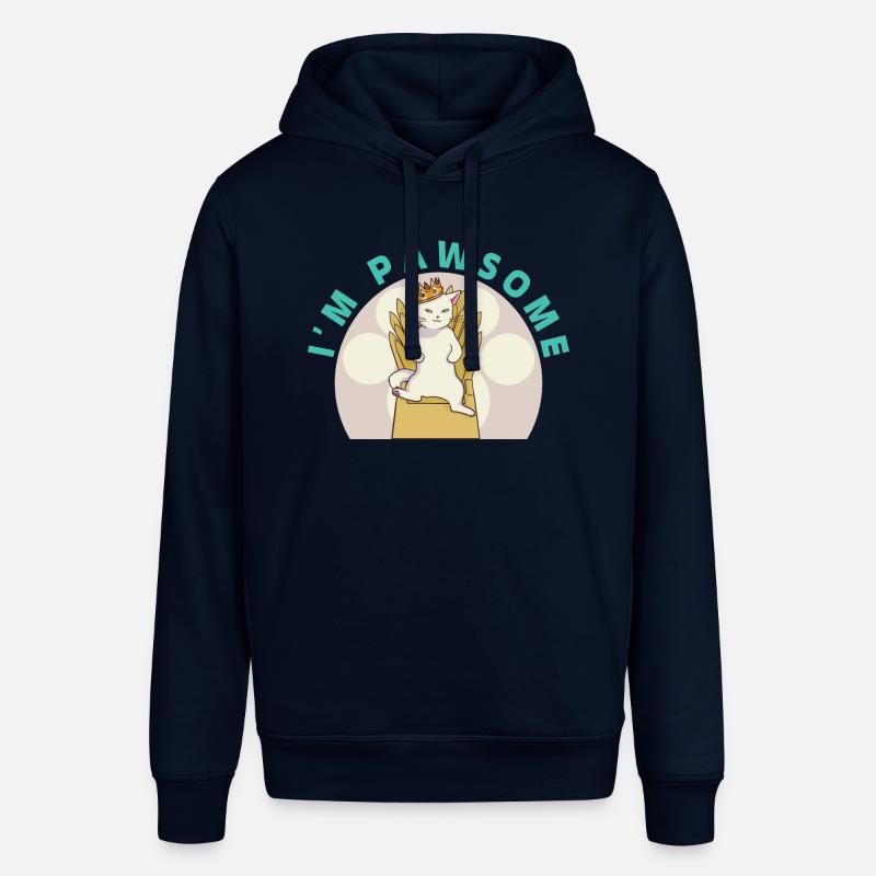 Chat mignon blanc - Sweat à capuche SOUNDER Stanley/Stella Unisexe - marine